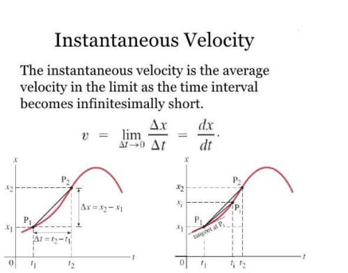 What is an instaneous velocity?  quick i'm studying for a quiz. ​