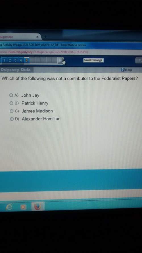 Which of the following was not a contributor to the federalist papers?