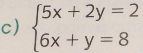 Solve this system of equations by the substitution method