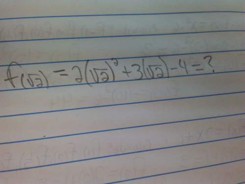 F(x)=2x²+3x-4 what if the function is: f(√2)