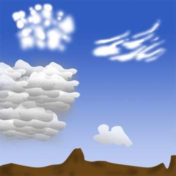 Can you name these four types of clouds?  itembank:  cirrocumulus- cirrus cloud -cumulo