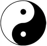 The symbol above represents the principle of yin and yang, one of the main concepts in chinese philo