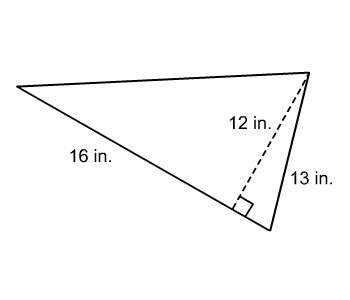 1. (1 pt) which pair is a base and corresponding height for the triang