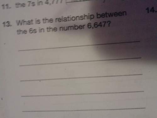 Is the relationship between 6 and the number of 6s 6,641
