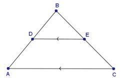 Hey can anyone me!  in δabc shown below, segment de is parallel to segment