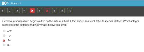 Ireceived this question as part of an online quiz:  gemma, a scuba diver, begins a dive on the