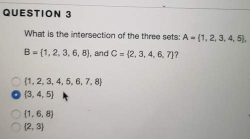 What is the intersection of the three sets: a = {1,2,3,4,5),b = {1, 2, 3, 6, 8), and c = {2,