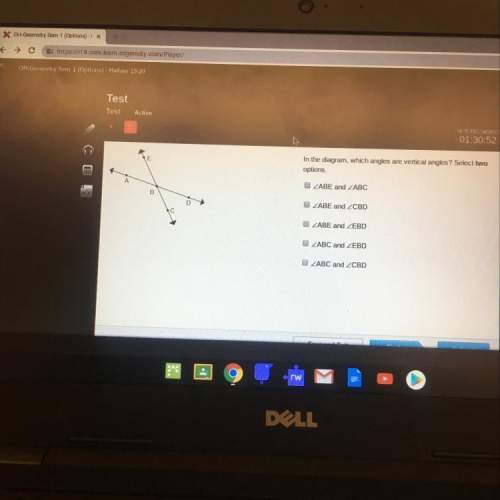 In the diagram, which angles are vertical angles? select two options. ab zabe and