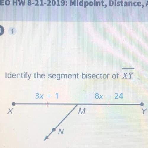 In the diagram, the length of line xy is