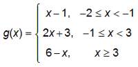 The function g(x) is defined as shown. what is the value of g(3)?  2 3