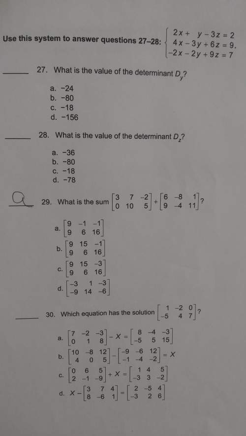 Iam having trouble with problems 27, 28, 30