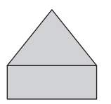 the total area of this shape is 44 square inches. the area of the triangle is 20 square