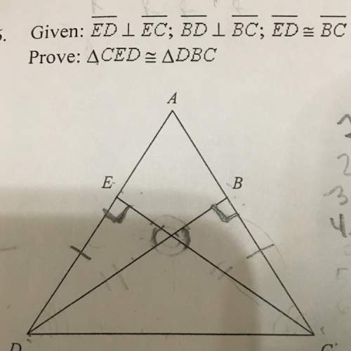How do you prove the two triangles congruent?