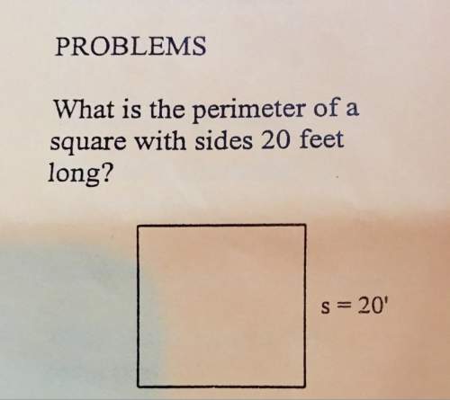 What is the perimeter of a square with sides 20 feet long?