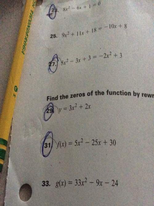 Find the zeros of the function by rewriting the function in intercept form
