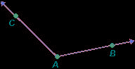 Which of the following is a correct name for a side of the given angle?  a.  cb