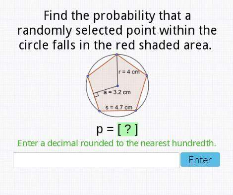 25 points- find the probability that a randomly selected point within the circle falls in the