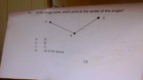 In this image, which point is the vertex of the angel?