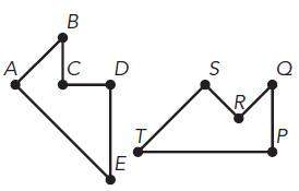 Two congruent figures are shown. a. list all pairs of corresponding sides in the two con