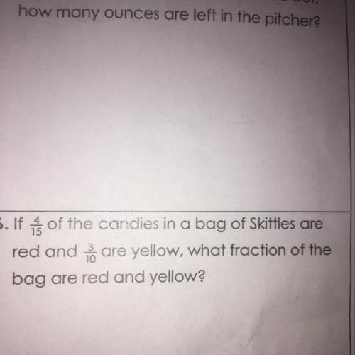 Me  what fraction of the bag are red and yellow?