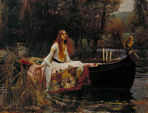 From "the lady of shalott" by alfred, lord tennyson  in the stormy east-wind strai