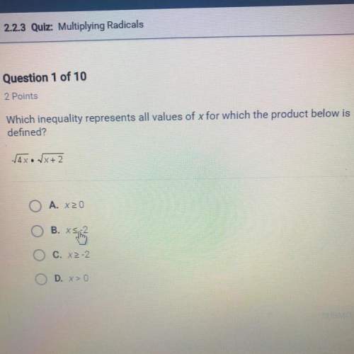 Which inequality represents all values of x for which the product below is defined?
