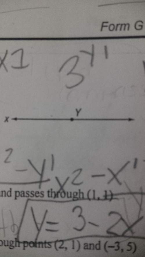Given point y on line x, construct a line perpendicular to x through y.