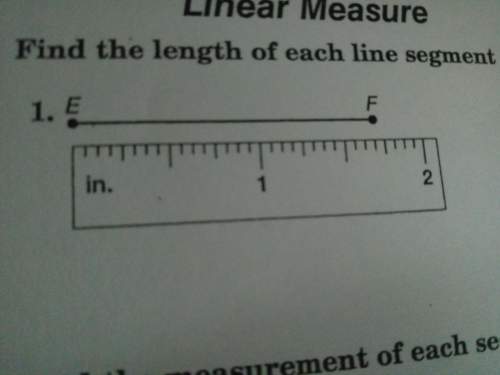 Find the length of each line segment or object.