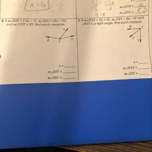 Need with geometry homework on #4 and 5  (pic)