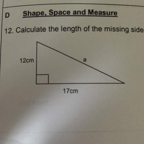Calculate the length of the missing side