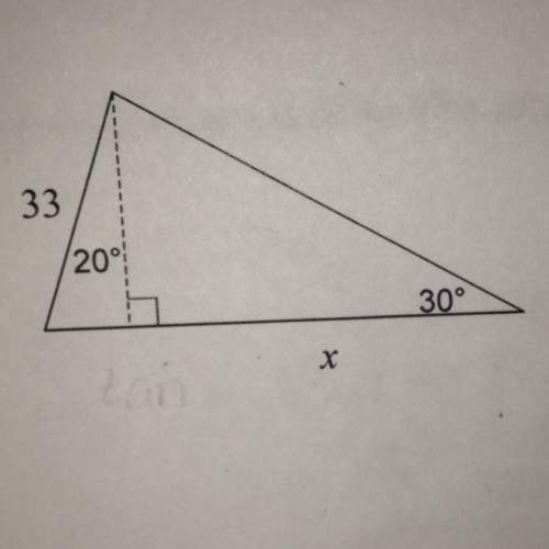 Find the side length labeled x, round intermediate values to the nearest tenth