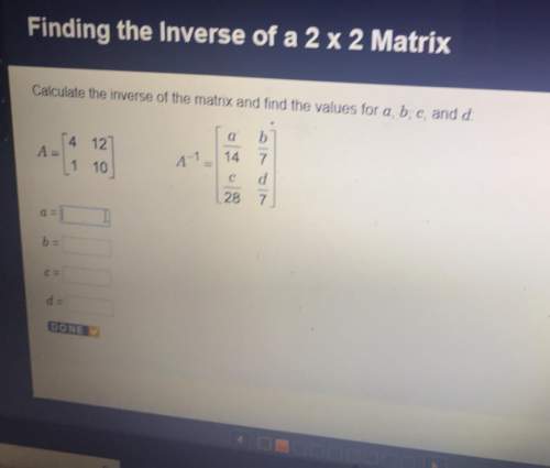 Finding the inverse of a 2x2 matrix