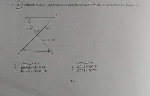Which statements about the diagram are true?
