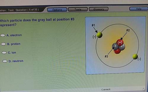 Which particle does the gray ball at position #3 represent?