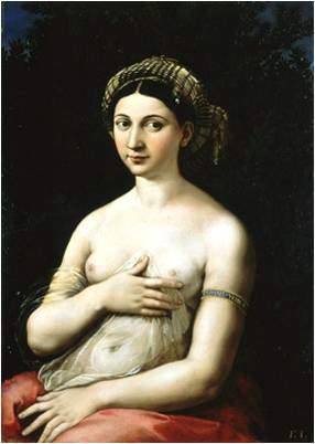 Which of the following is not true about the painting above. a. the woman appears to be