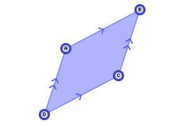 What is the name of the quadrilateral shown in the diagram? a. rhombus b. kite c. parallelogram d.