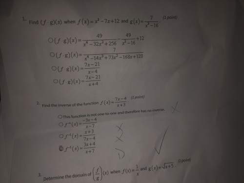 Find (f*g)(x) when f(x)=x^2-7x+12 and g(x)=7/x^2-16