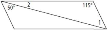 What is the measure of angle 2 in this parallelogram?  (picture attached below) a.