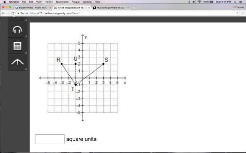 Timed  what is the area of triangle rst?  square units