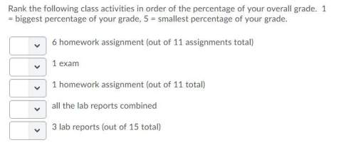 Your grade will be based off the following weightings.  homework 17% lab rep