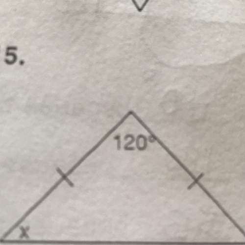 How do i do this ? i have 120 degrees but i need to solve for x