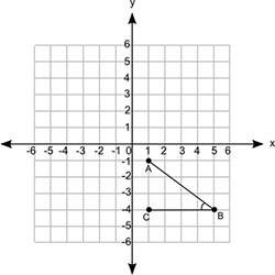 Angle abc is formed by segments ab and bc on the following coordinate grid:  angle abc is rota