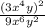 \frac{(3x^4y)^2}{9x^6y^2}