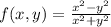 f(x,y) = \frac{x^2-y^2}{x^2+y^2}