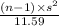 \frac{(n-1) \times s^{2} }{11.59 }