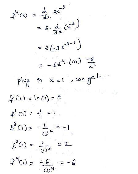 Use the definition of Taylor series to find the Taylor series, centered at c for the function. f(x)=