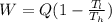 W = Q(1-\frac{T_l}{T_h} )
