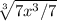\sqrt[3]{7x^3/7}