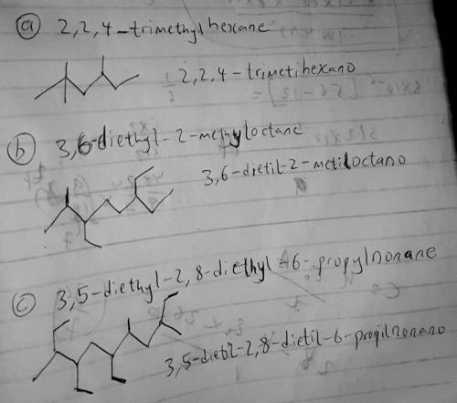 5. nomenclatura: escribe la estructura lineo angular de los siguientes compuestos.​