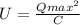 U =\frac{Qmax^2}{C}